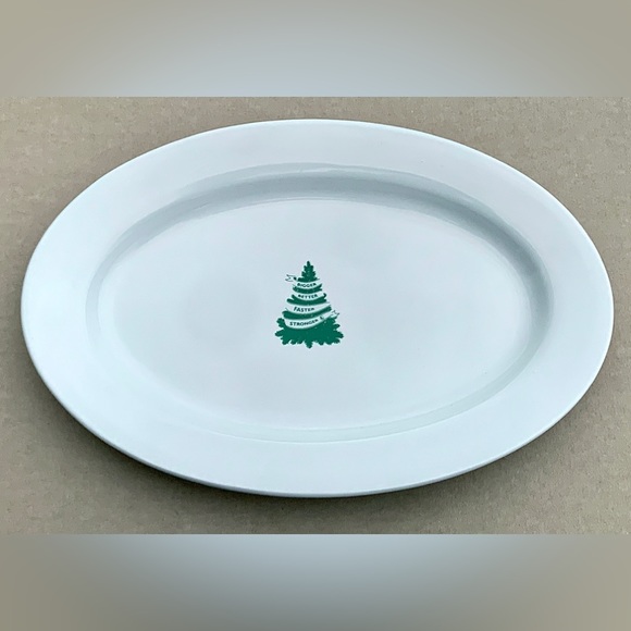 Rare 1980s Vintage BIGGER BETTER FASTER STRONGER UFP 15” Oval Serving Plate - Picture 15 of 16